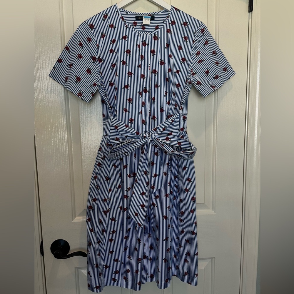 Floral Striped Dress Brooks Brothers US 6